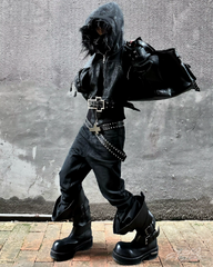 Y2K Belt With Cross Buckle