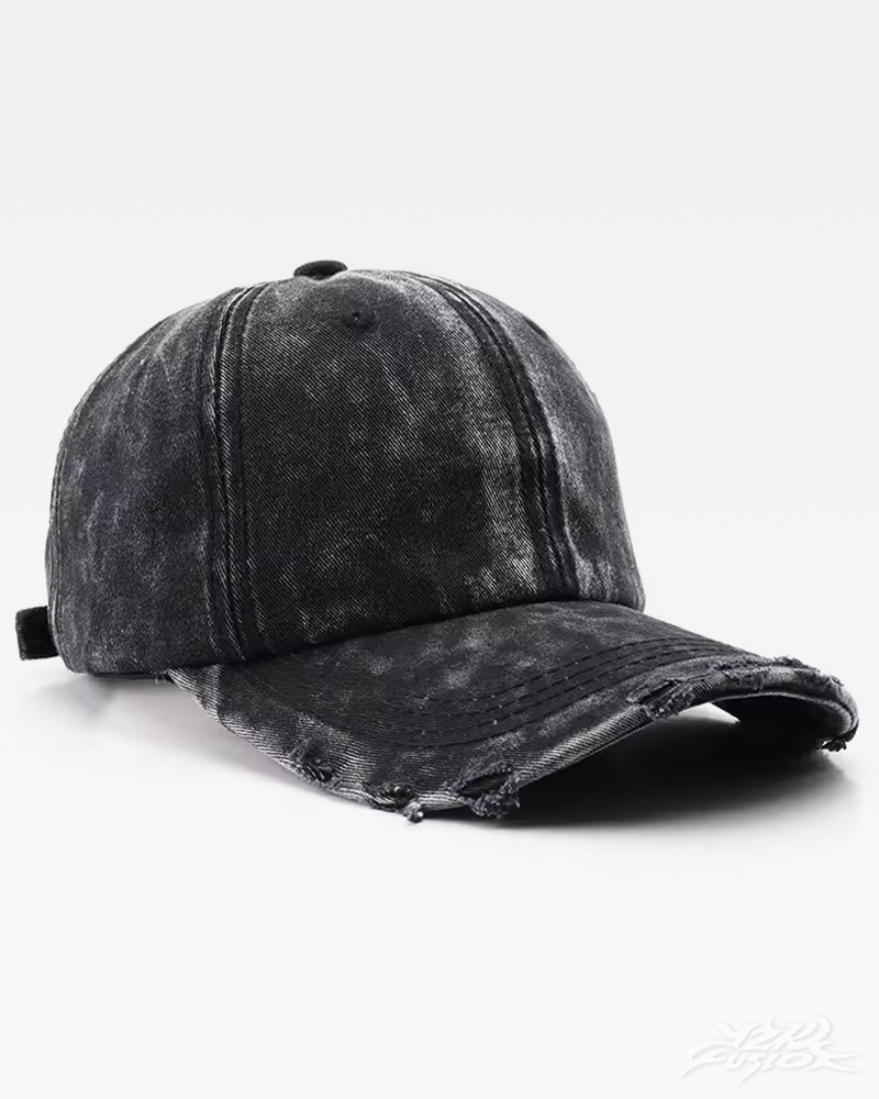 Y2K Black Washed Cap