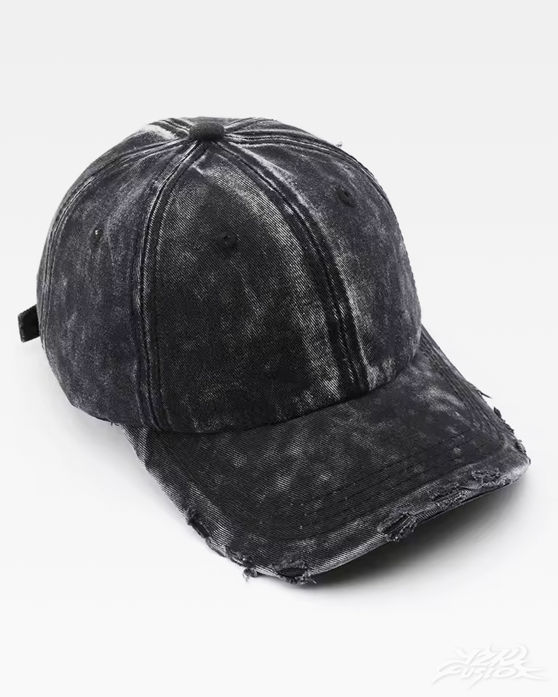 Y2K Black Washed Cap