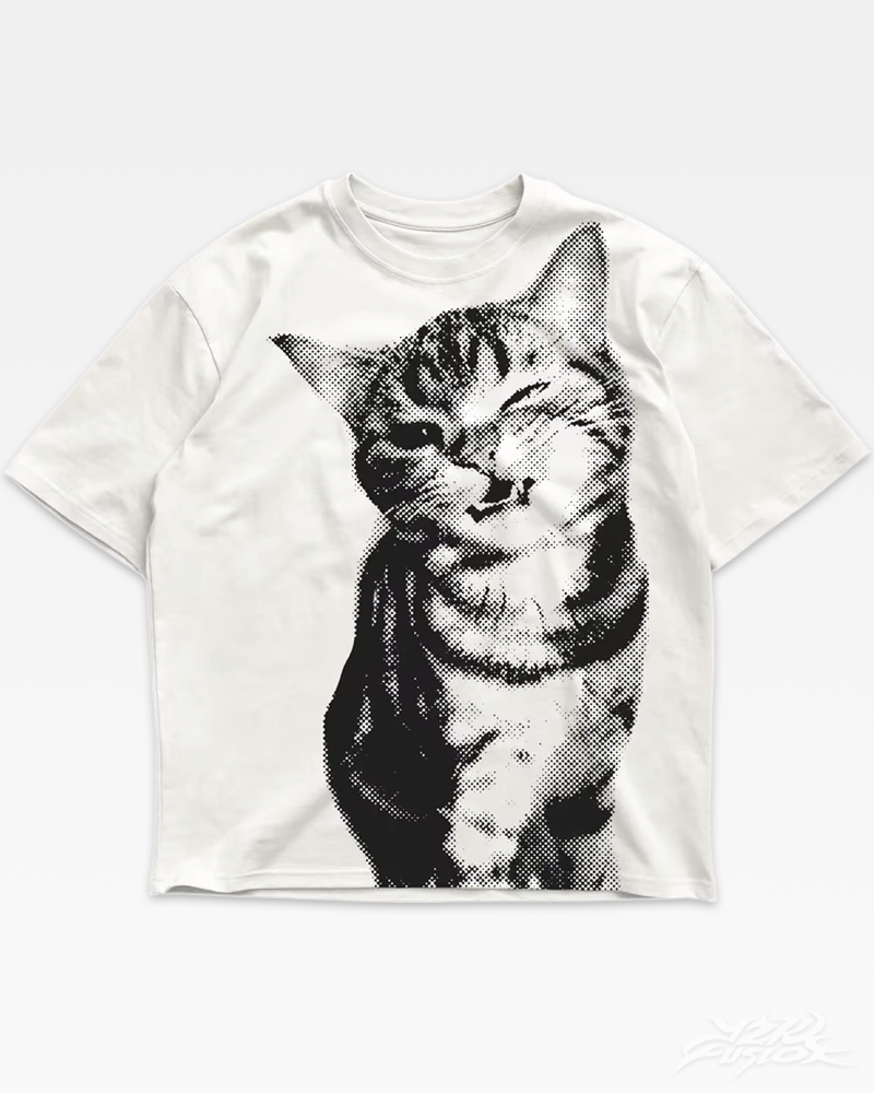 Y2K Cat Graphic Tee