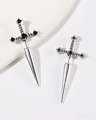 Y2K Dagger Stud Earrings