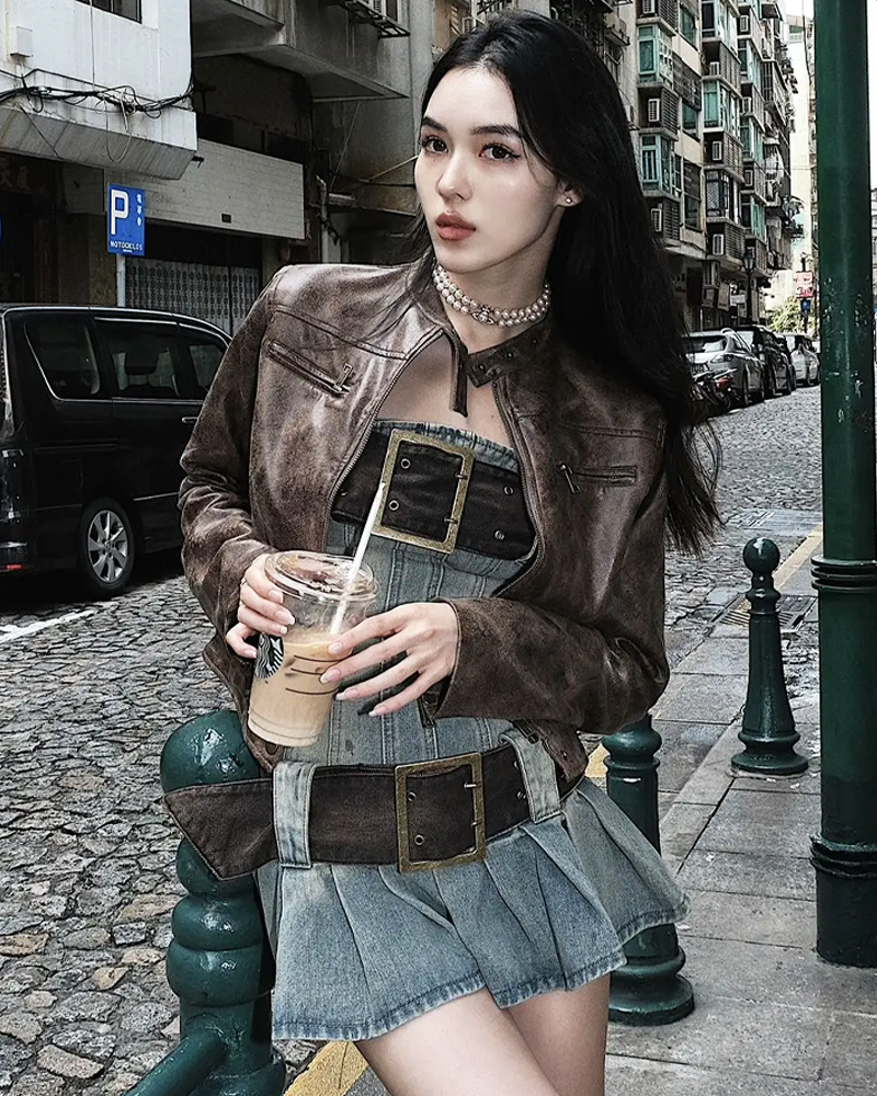Y2K Denim Dress