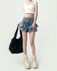 Y2K Denim Mini Skirt