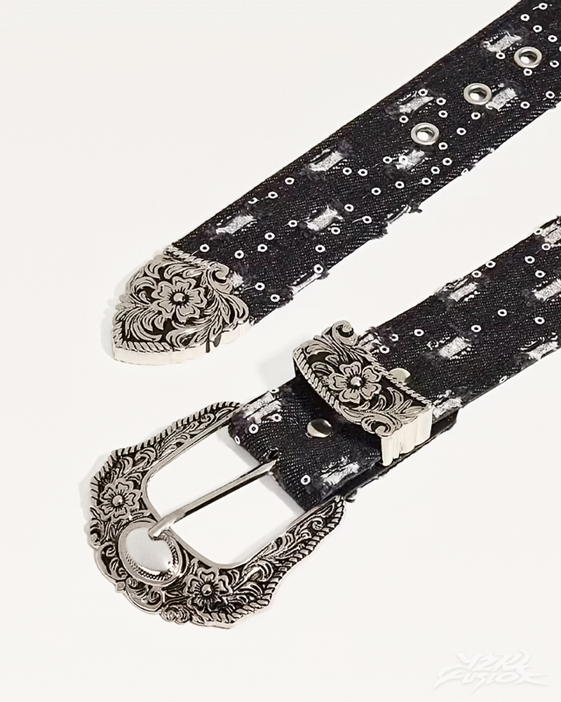 Y2K Denim Western Belt