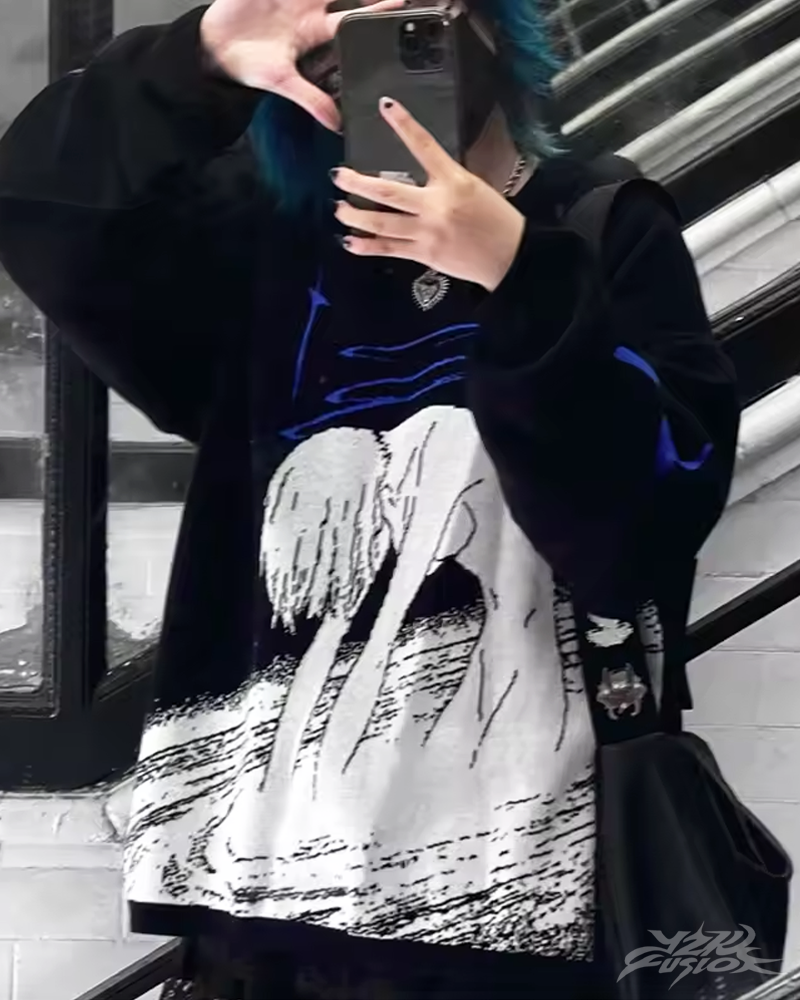 Y2K Evangelion Sweater