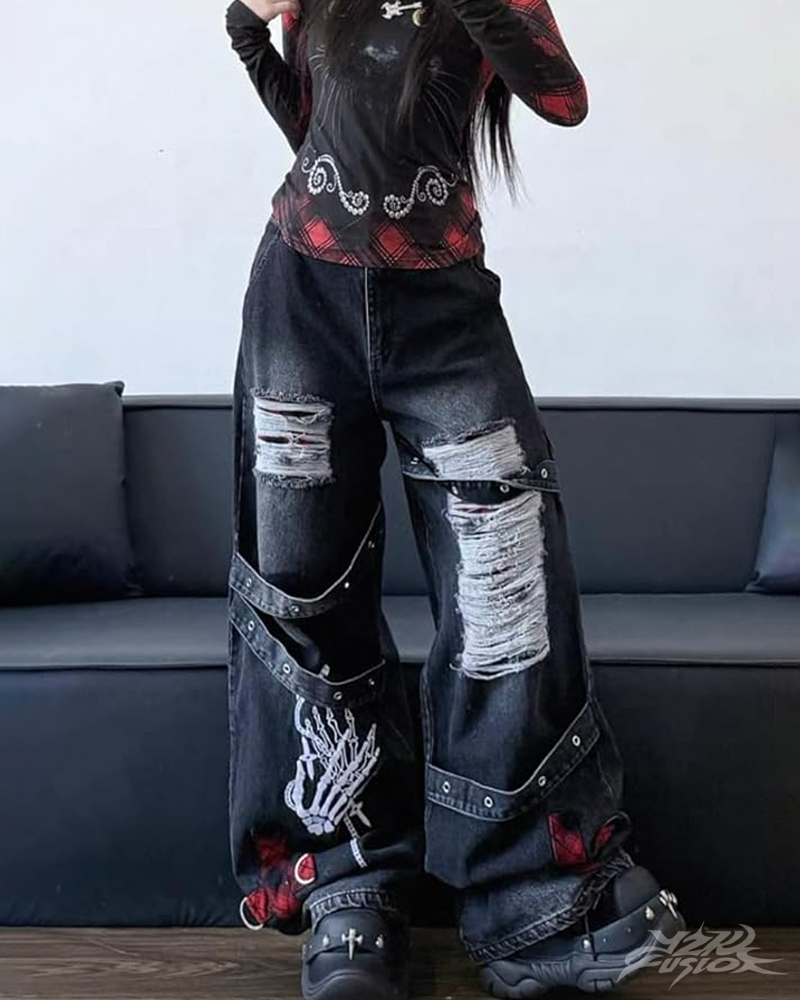 Y2K Grunge Baggy Jeans