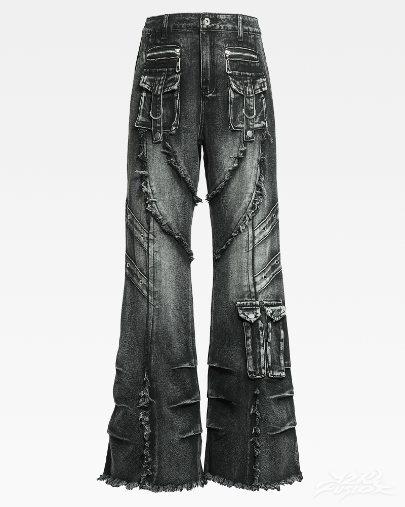 Y2K Grunge Flare Jeans