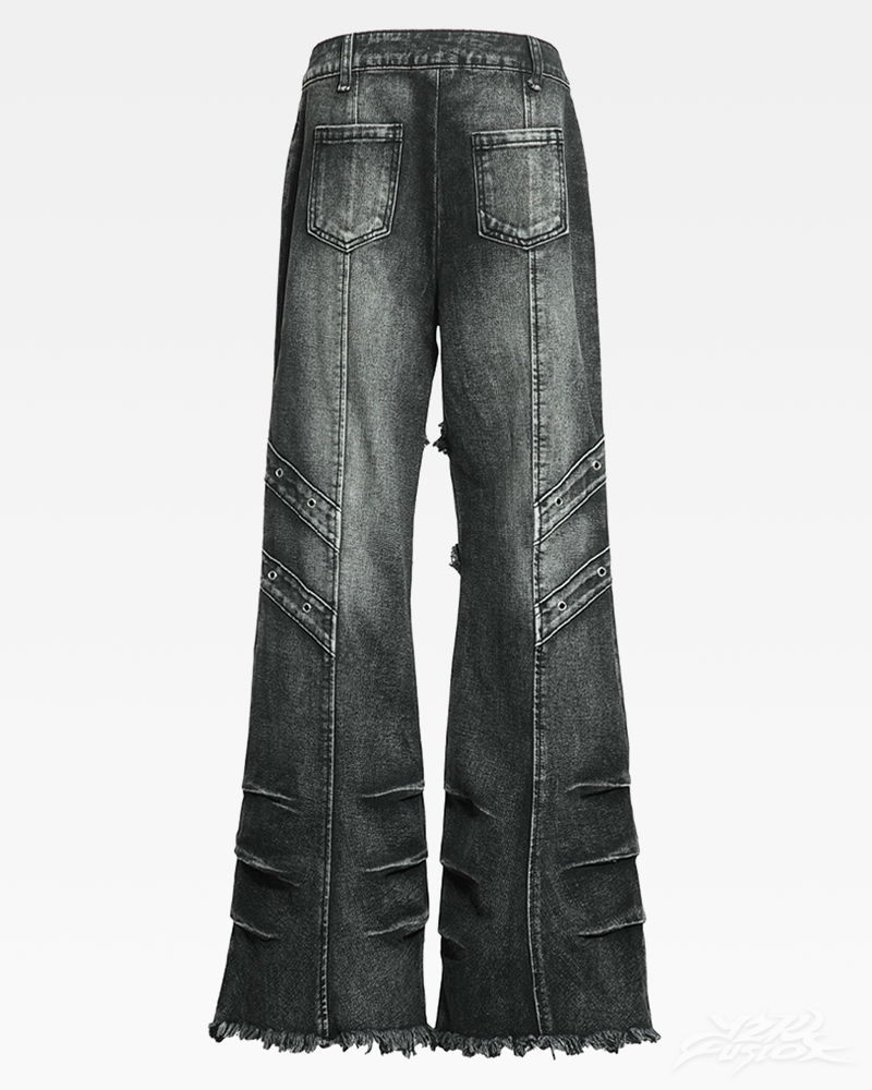 Y2K Grunge Flare Jeans