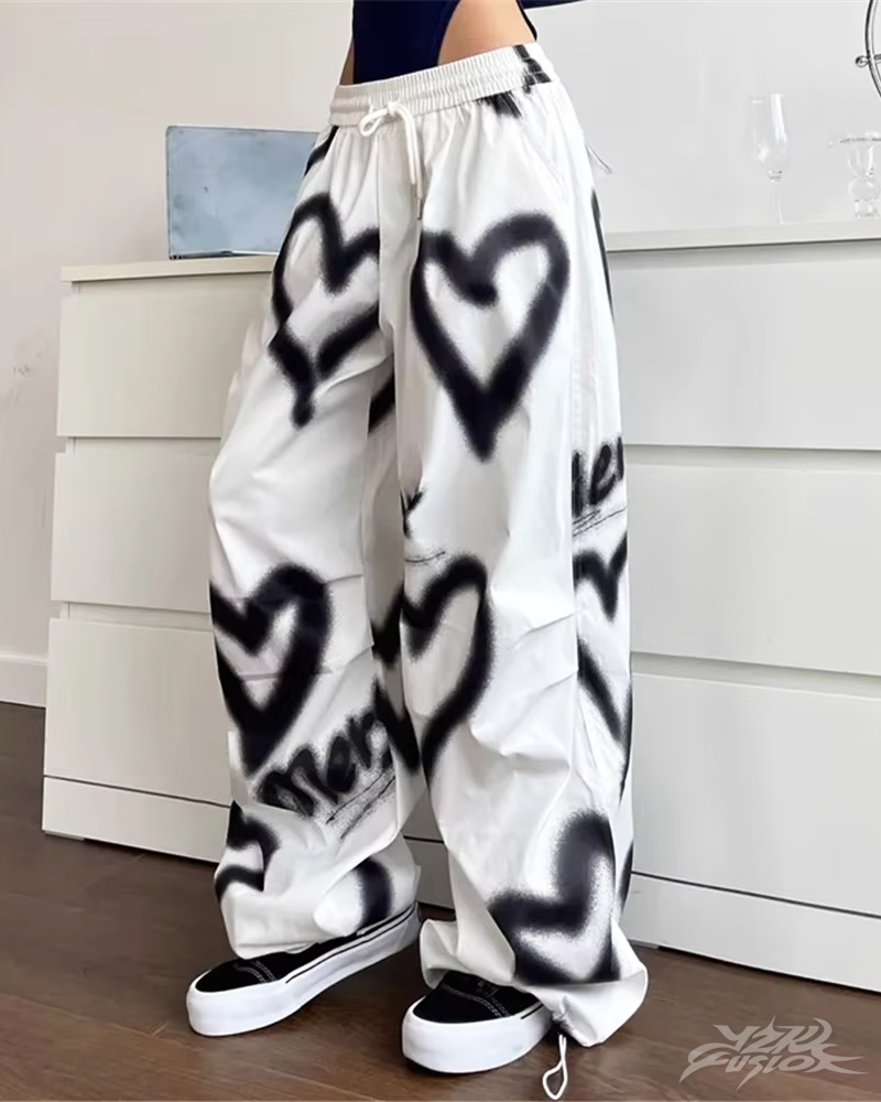 Y2K Heart Joggers