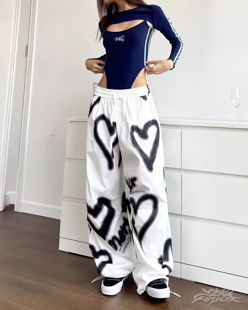 Y2K Heart Joggers