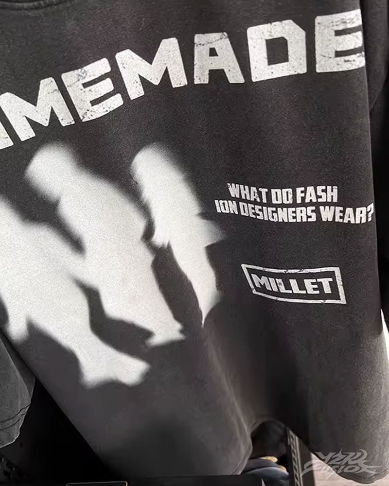 Y2K Homemade Blurred Shirt