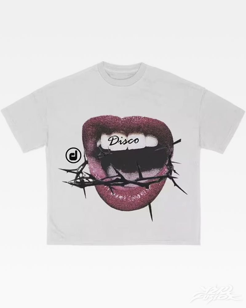 Y2K Lips Graphic T Shirt