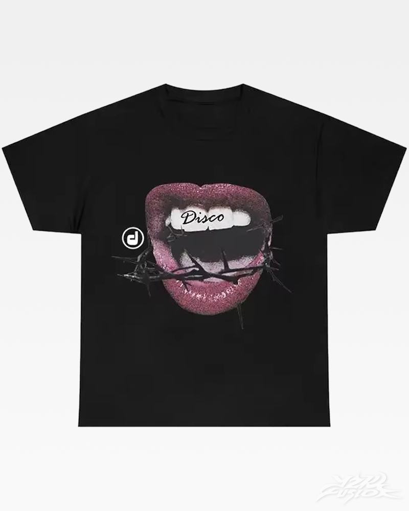 Y2K Lips Graphic T Shirt