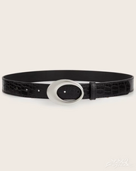 Y2K Oval Buckle Belt
