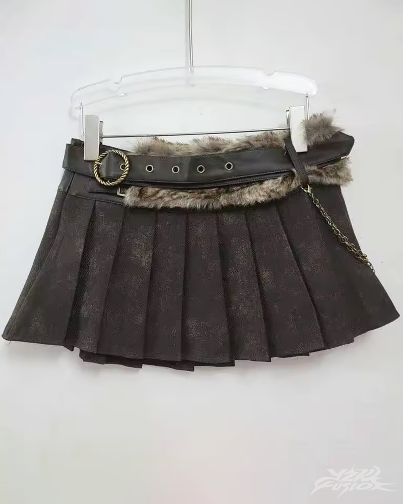 Y2K Pleated Skirt