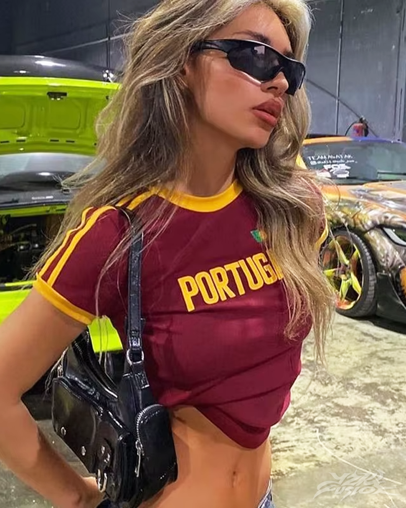 Y2K Portugal Crop Top