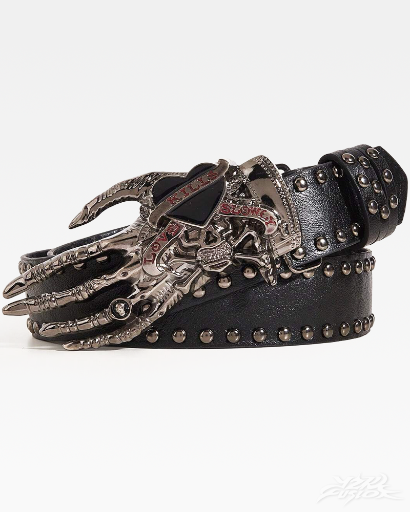 Y2K Skeleton Hand Belt