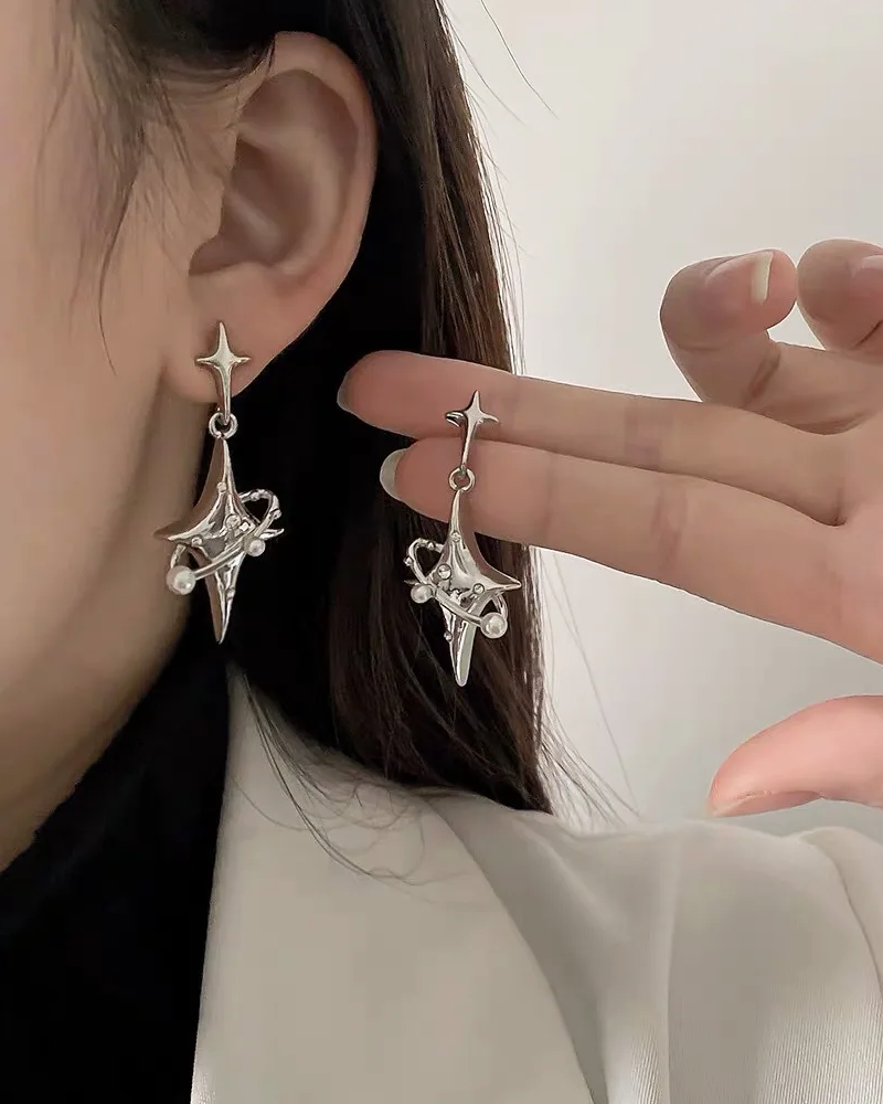 Y2K Star Earrings
