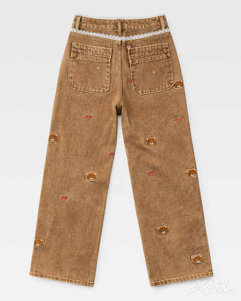 Y2K Teddy Bear Jeans