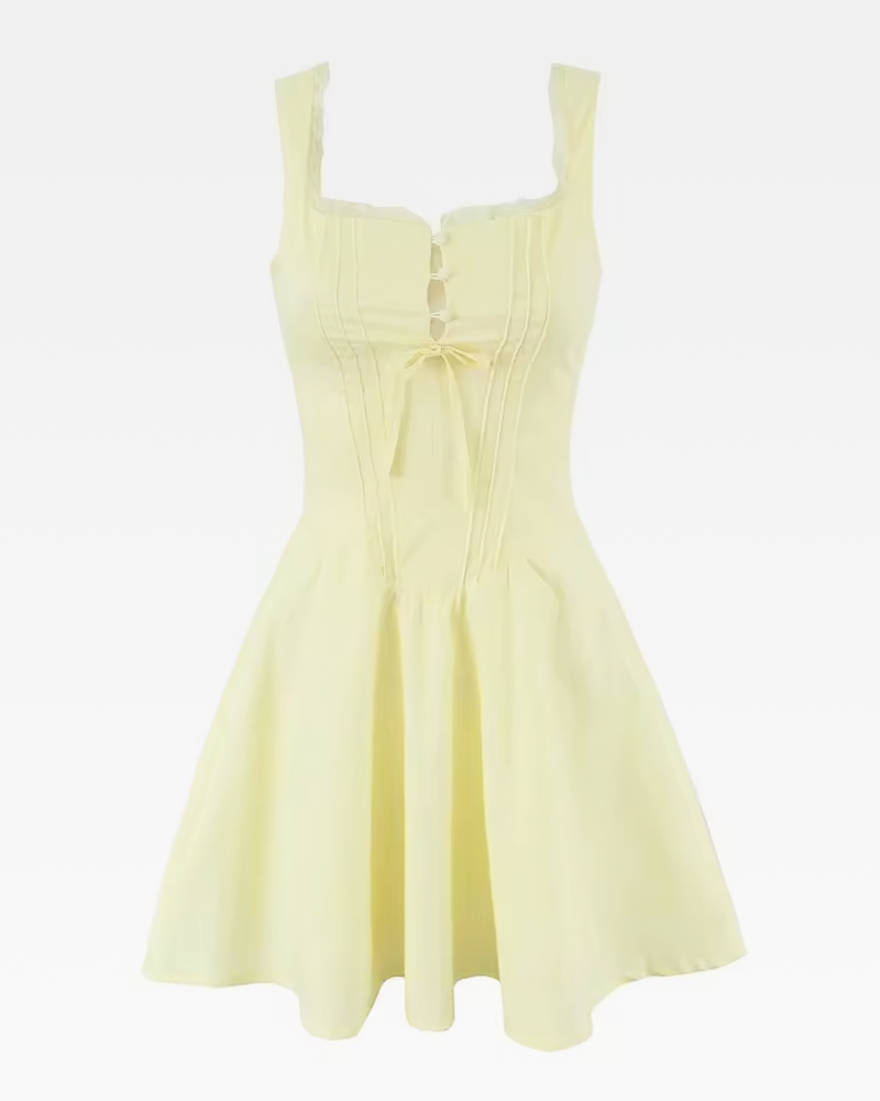 Yellow Corset Mini Dress