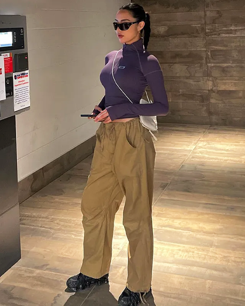 Zip Up Crop Top